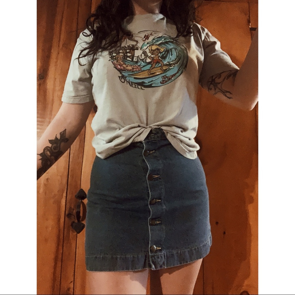 American Apparel Denim Skirt